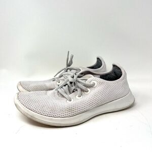 Allbirds Tree Runner Sneakers Women 10 White Comfort Walking Eucalyptus Everyday